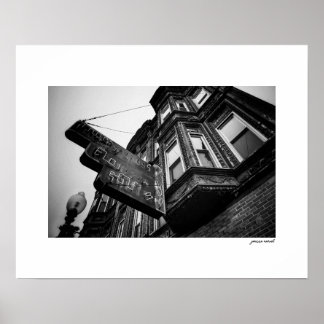 B&W Vintage Poster Afdruk