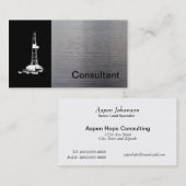 B/W Visitekaartje van de boorputpeereenheid voor o (Voorkant / Achterkant)