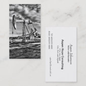 B/W Visitekaartje van de boorputpeereenheid voor o (Voorkant / Achterkant)