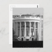 B&W White House Briefkaart (Voorkant / Achterkant)