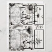 B&W Wildbloemen Suzy's tuin 1 Blank  (Voorkant / Achterkant)