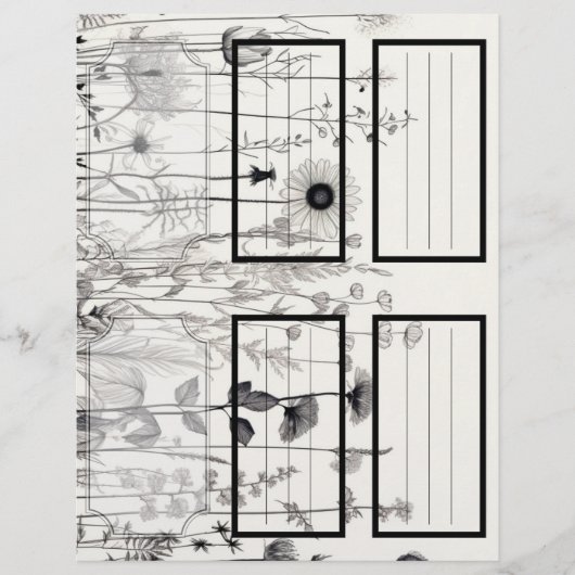 B&W Wildbloemen Suzy's tuin 5 Blank (Voorkant)