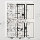 B&W Wildbloemen Suzy's tuin 5 Blank (Voorkant / Achterkant)