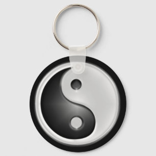 B&W Yin&Yang Sleutelhanger