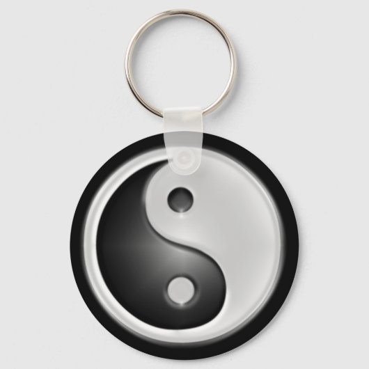 B&W Yin&Yang Sleutelhanger (Voorkant)