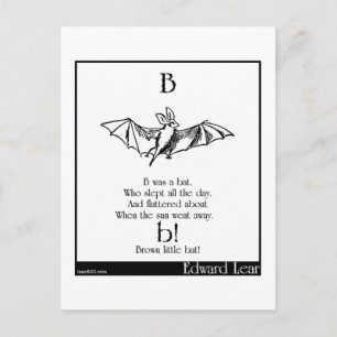 B was een vleermuis briefkaart