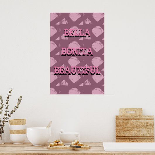 B Word Poster (Keuken)