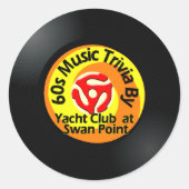 "B"-zijde 3 Ronde Sticker (Voorkant)