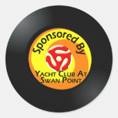 "B"-zijde 4 Ronde Sticker (Voorkant)