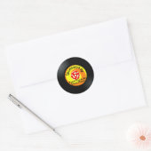 "B"-zijde 4 Ronde Sticker (Envelop)