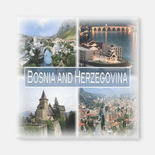 BA0011 Europa, Bosnië en Herzegovina, koelkast Magneet