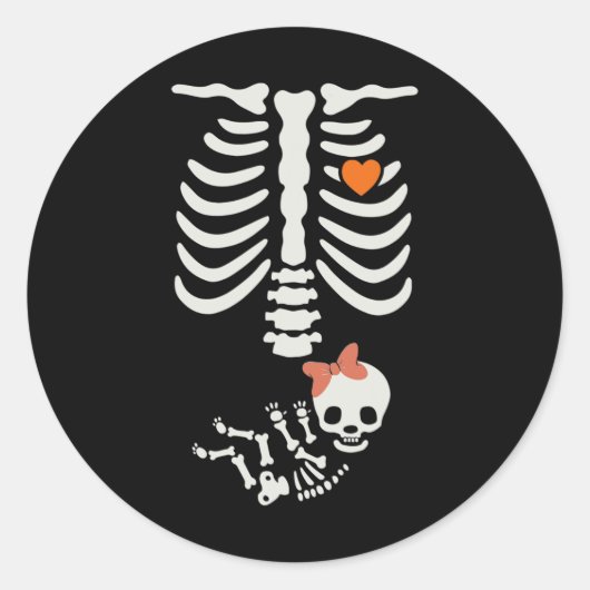 Ba3 Halloween kostuum Ronde Sticker (Voorkant)