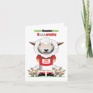 Ba,a,a,arnsley (Barnsley) Grappige Voetbalkaart Kaart
