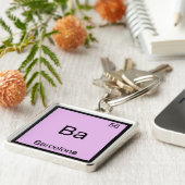 Ba - Barcelona Grappig Chemie Element Symbool T-sh Sleutelhanger (Zijkant)
