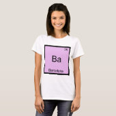 Ba - Barcelona Grappige Chemie Element Symbool T-s T-shirt (Voorkant volledig)