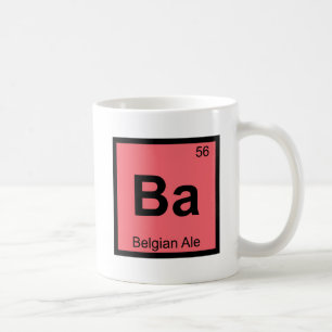 Ba - Belgisch Ale Chemie Periodiek Systeem Symbool Koffiemok