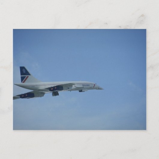 BA Concorde, start, Heathrow Briefkaart (Voorkant)
