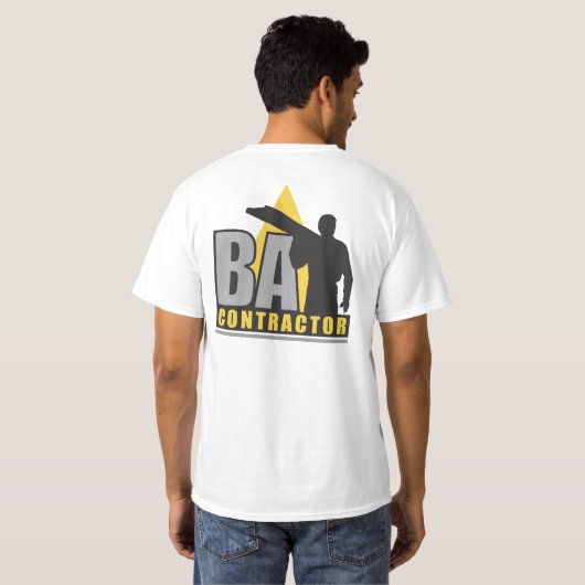 BA-contractant T-shirt (Achterkant volledig)