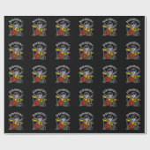 Ba-da-ba-boon Funny Baboon Pun Dark BG Cadeaupapier (Vlak)