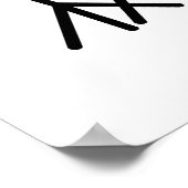 Ba-da-ba-boon Funny Monkey Baboon Pun Poster (Hoek)