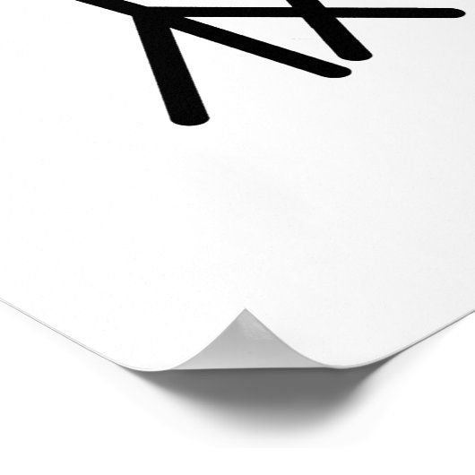 Ba-da-ba-boon Funny Monkey Baboon Pun Poster (Hoek)