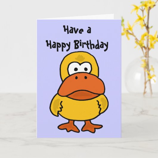 BA de boze Kaart van de Verjaardag van de Eend (Gele Bloem)