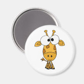 BA- Funny Giraffe Cartoon Magneet (Voorkant / Achterkant)