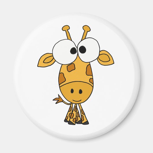 BA- Funny Giraffe Cartoon Magneet (Voorkant)
