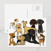 BA- Geweldige Briefkaart voor puppy's (Voorkant / Achterkant)