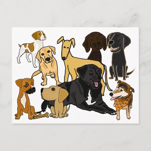 BA- Geweldige Briefkaart voor puppy's (Voorkant)