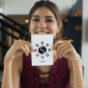 Ba Gua, acht trigrammen, yin yang aanpasbaar Briefkaart