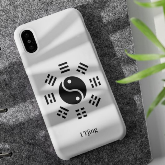 Ba Gua, acht trigrammen, yin yang aanpasbaar Case-Mate iPhone Case