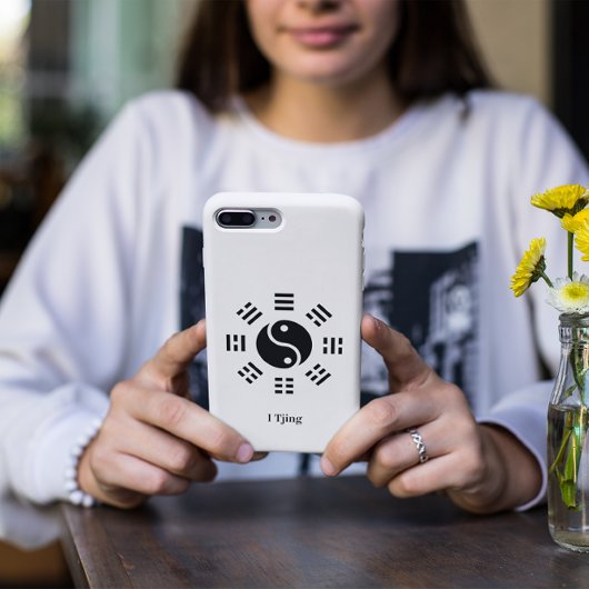 Ba Gua, acht trigrammen, yin yang aanpasbaar Case-Mate iPhone Case
