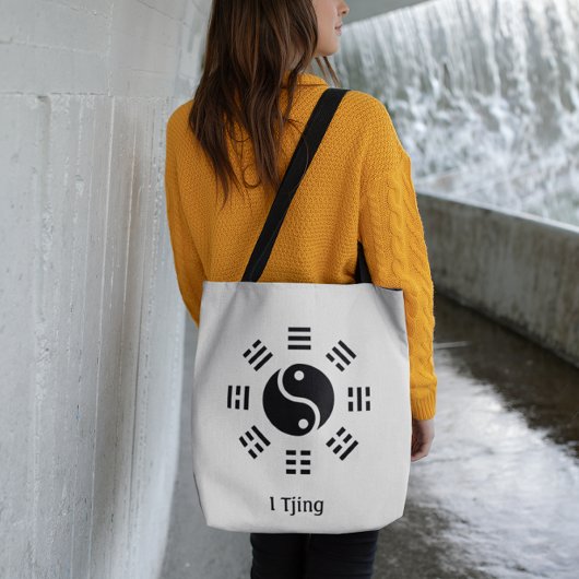 Ba Gua, acht trigrammen, yin yang aanpasbaar Tote Bag