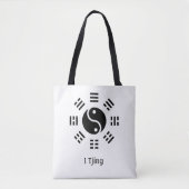 Ba Gua, acht trigrammen, yin yang aanpasbaar Tote Bag (Voorkant)