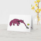 BA het grappige Wenskaart van de Miereneter Kaart (Gele Bloem)