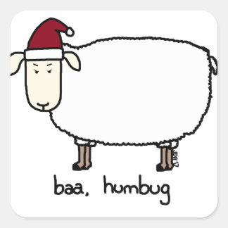 Ba Humbug Vierkante Sticker