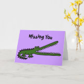 BA - Missing You Croc Kaart (Gele Bloem)
