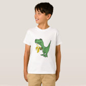 BA- T-Rex Een T-shirt voor banaan eten (Voorkant volledig)