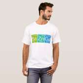 Ba Zn Ga. Periodic Table Elements T-shirt (Voorkant volledig)