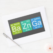 Ba Zn Ga! Periodieke tabelelementen Stickers (Envelop)