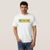BA ZN GA! Periodieke tabelelementen T-shirt (Voorkant volledig)