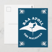 Baa Atoll Duiken Briefkaart (Voorkant / Achterkant)