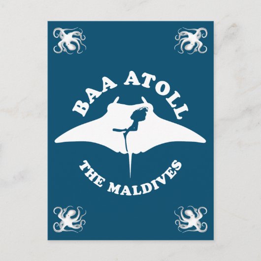 Baa Atoll Duiken Briefkaart (Voorkant)