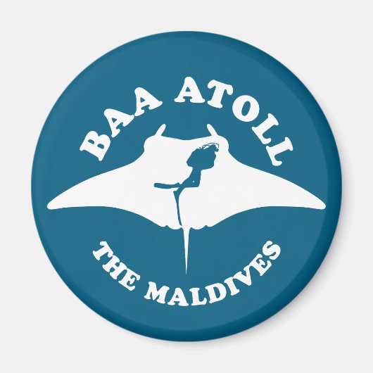 Baa Atoll Duiken Magneet (Voorkant)
