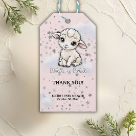 Baa-baa A Little Lamb Stars Baby shower Cadeaulabel