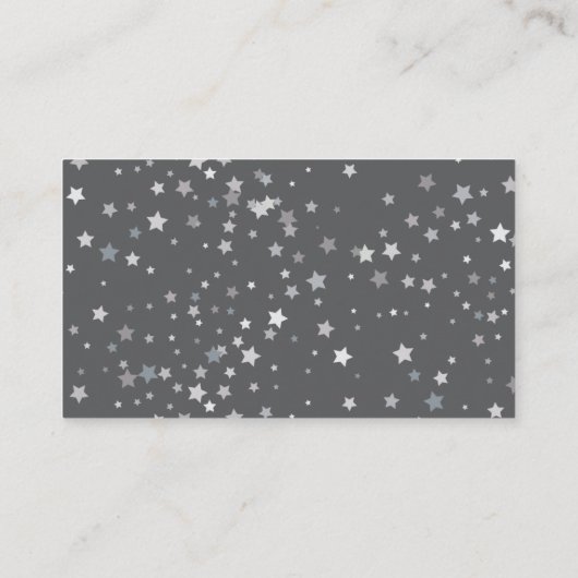 Baa-baa A Little Lamb Stars Baby shower Informatiekaartje (Achterkant)