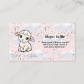 Baa-baa A Little Lamb Stars Baby shower Informatiekaartje (Voorkant)