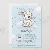 Baa-baa A Little Lamb Stars Baby shower Kaart (Voorkant)
