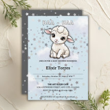 Baa-baa A Little Lamb Stars Baby shower